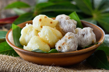 Grill cassava delicious dessert