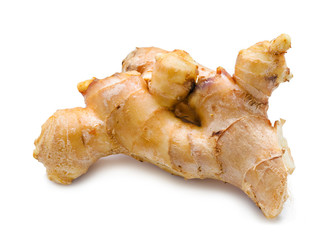 Fresh ginger isolated.