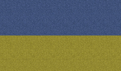 Denim flag of Ukraine