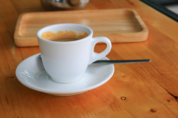 cup of coffee on the table