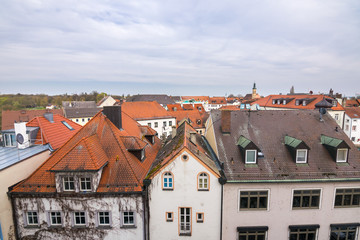 Naklejka na ściany i meble Rooftops in Neuburg (Newcastle), Neuburg an der Donau, Germany, Europe