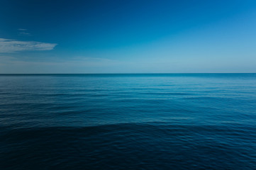 Fototapeta na wymiar The vast ocean, Dark, Deep and Blue sea