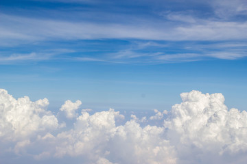blue sky and white cloud