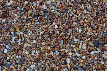Colorful gravel fragment