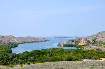 Fototapeta na wymiar rinca island landscape