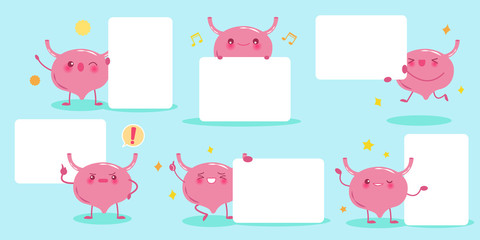 Obraz premium cute cartoon bladder