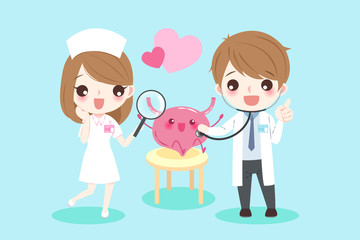 cartoon doctors with bladder