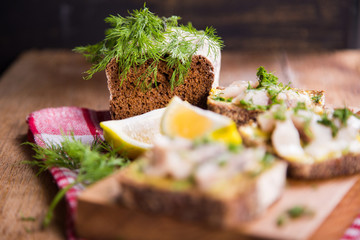 sandwich with herring