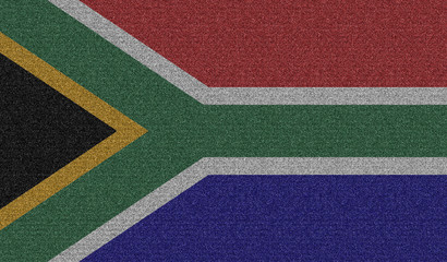 Denim flag of South Africa