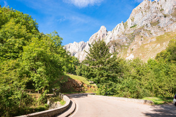 The valley of river Duje, Spanish Vale do Rio Duje, situated in east side of the mountain range Los...