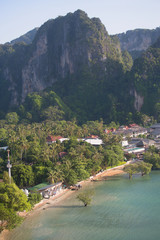 Krabi,Thailand,Railay east beach line,photo from climbing view point