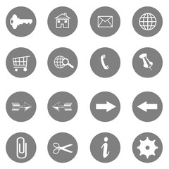 internet icons set - website buttons vector  