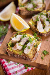 sandwich with herring