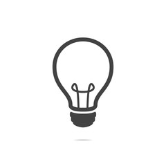 Light bulb icon vector