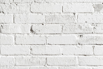 White brick wall texture background
