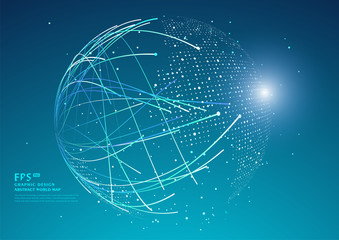 Three-dimensional abstract planet,meaning globalization, internationalization