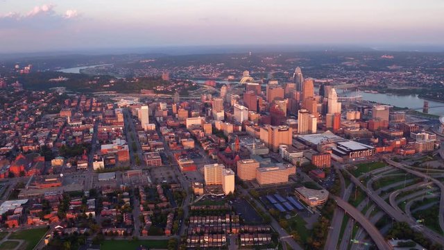 Aerial view of Cincinnati, Ohio