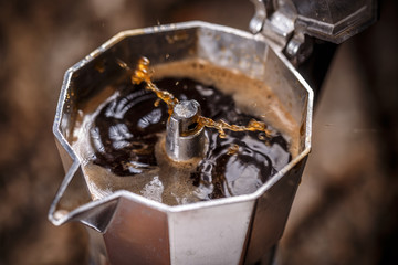 Italian traditional coffee maker