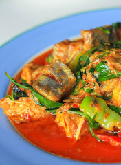 Fish fried foods, spices, Thailand
