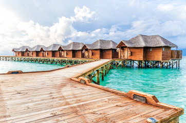 Maldivian bungalows