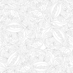 Black and white seamless pattern