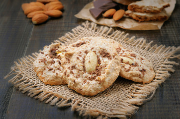 Homemade almond cookies