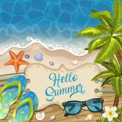 Summer Holidays in Beach Seashore.