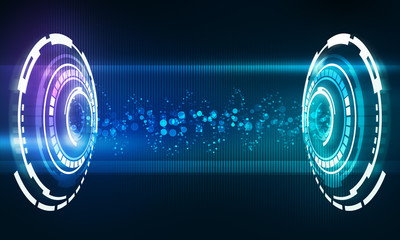 Music interface with flow wave of sound energy