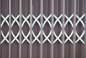 old colourful zinc doors metal