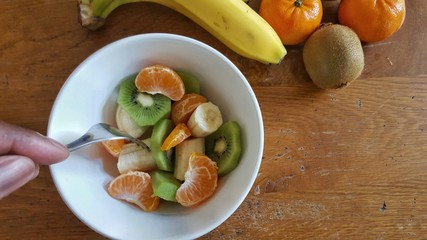 Fruit salad in a bowl