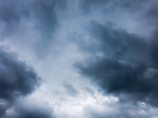 dark cloud on rainy day
