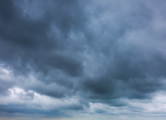 dark cloud on rainy day