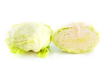 cabbage on white background