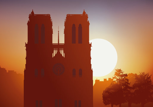 Notre dame de Paris, Cath&eacute;drale, monument, tourisme, religion, histoire