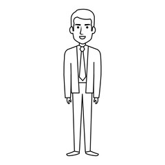 businessman avatar character icon vector illustration design