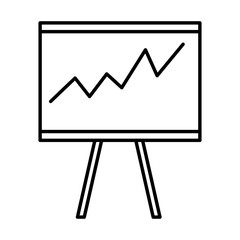 Obraz premium training paperboard isolated icon vector illustration design