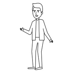 businessman avatar character icon vector illustration design