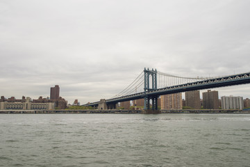 Skyline New York City with Manhattan Bridge