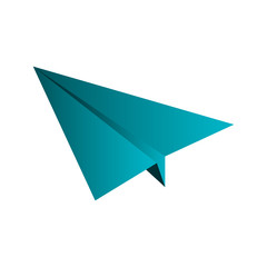 paper airplane isolated icon vector illustration design