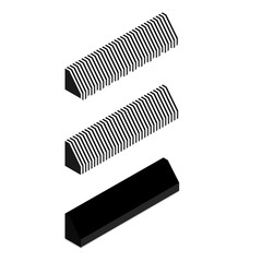 Striped awning vector