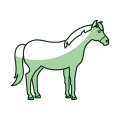 Obraz na płótnie Canvas horse animal farm icon vector illustration design