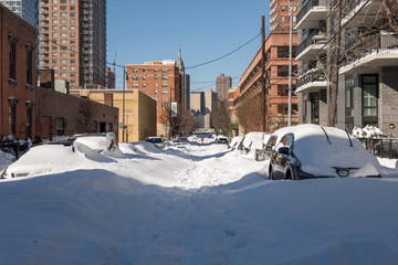 The day after the biggest snow storm in New York