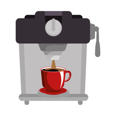 coffee machine isolated icon vector illustration design