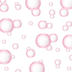 air water bubbles on isolated white