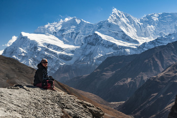 W Himalajach, Nepal - obrazy, fototapety, plakaty