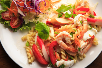 Spicy salad thai food