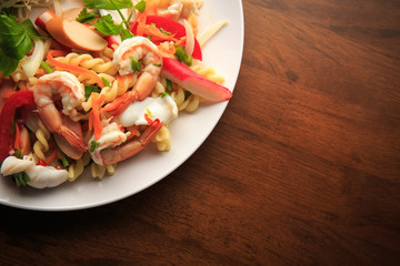 Spicy salad thai food
