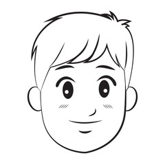 cartoon character man young person vector illustration