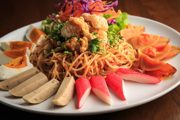 Spicy salad thai food