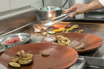 Preparing the Chilean meal